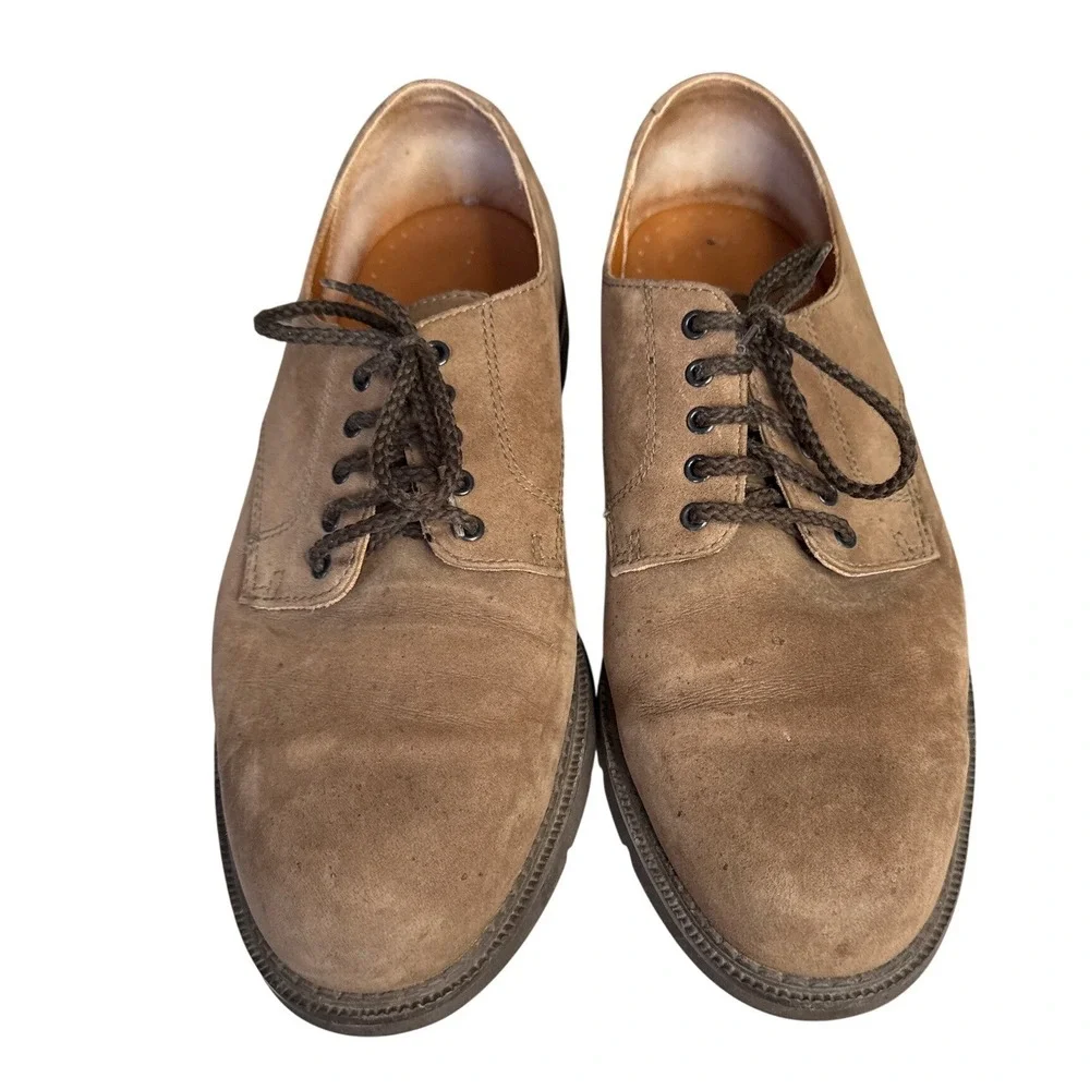 Rockport Men's Suede Oxford Dress Shoes Size 12M Brown Lace Up Comfort